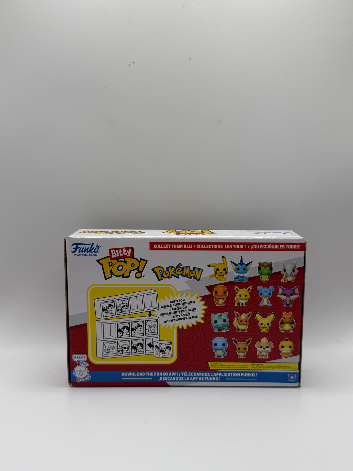 Funko Bitty Pop! Pokémon: Paquete de 4 (Squirtle #504, Eevee #577, Growlithe #597, Psyduck #781)