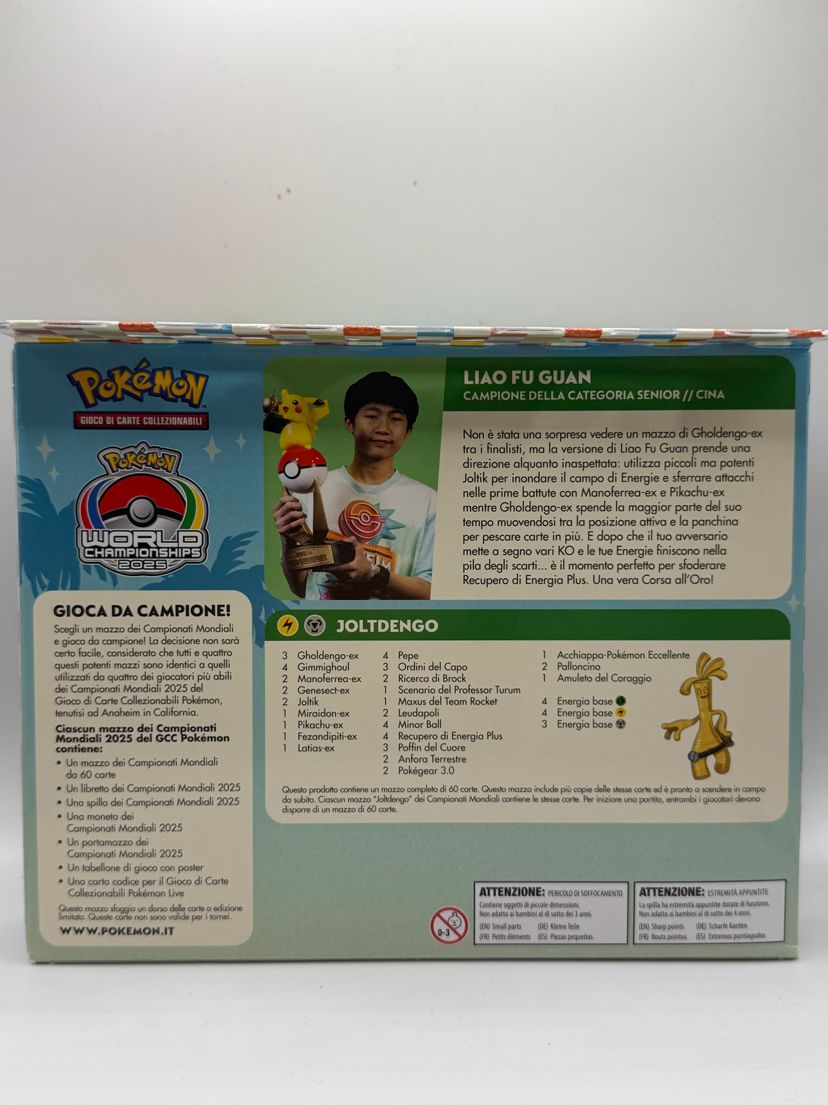 JCC Pokémon: Baraja del Campeonato Mundial 2025 - Liao Fu Guan "Joltdengo" (Baraja del Campeonato Mundial 2025 - Anaheim)
