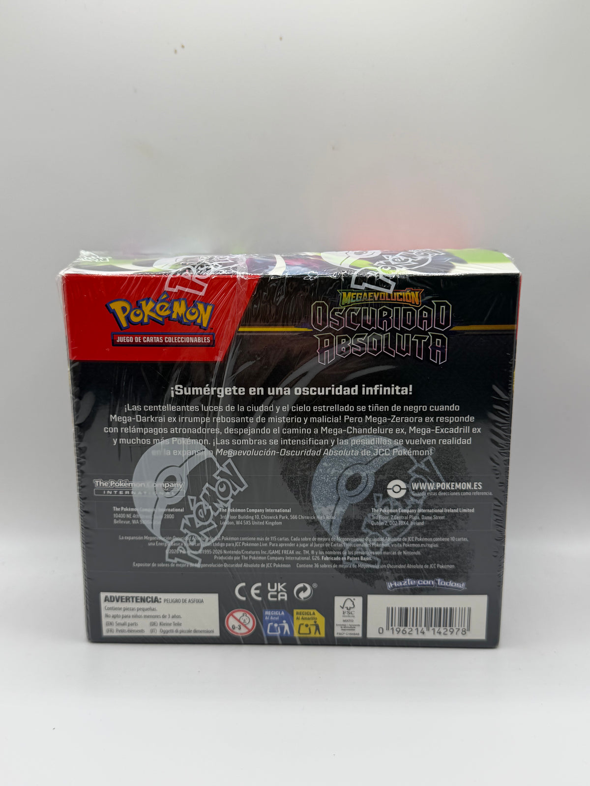Pokémon TCG: Mega Evolution - Pitch Black Booster Display Box (Expositor de Sobres Megaevolución - Oscuridad Absoluta)
