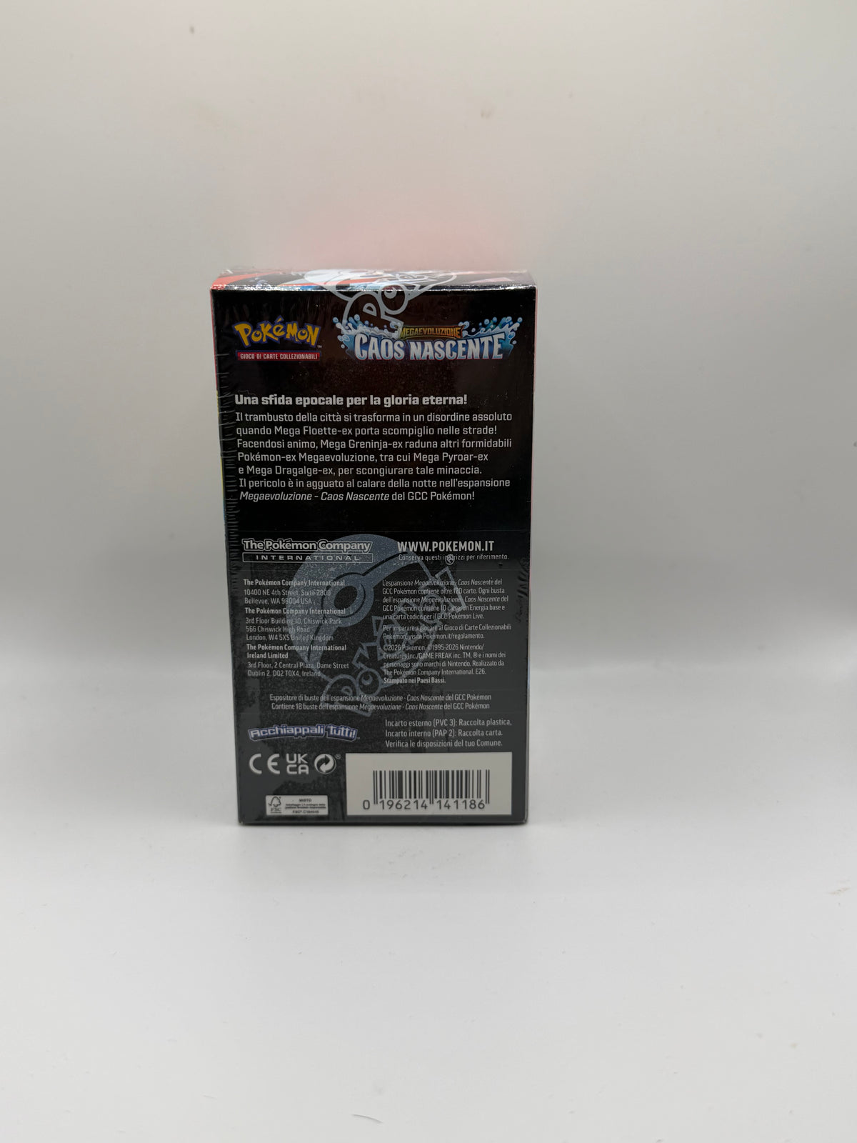 Juego de Cartas Coleccionables Pokémon: Megaevolución - Caos Naciente Caja de Sobres (Display)