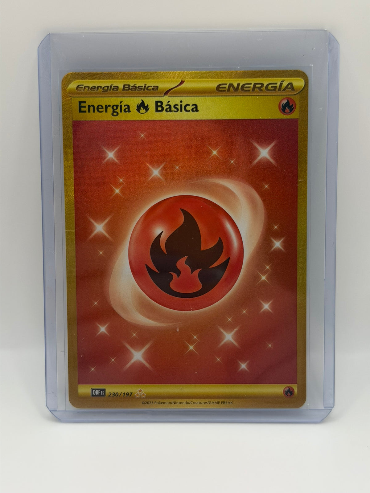 Pokémon TCG – Energía Fuego Básica 230/197 | Llamas Obsidianas (Español)