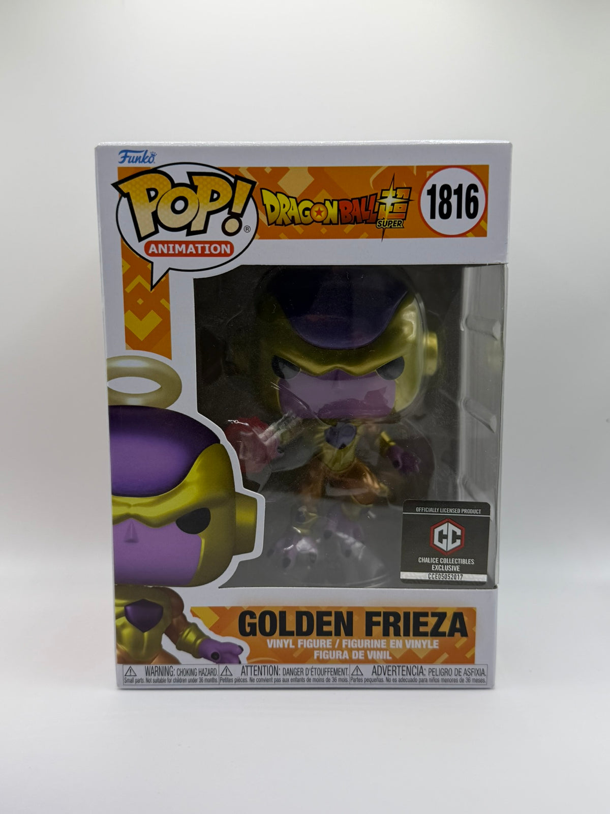 Funko Pop! Golden Frieza #1816 – Dragon Ball Super – Chalice Collectibles Exclusive
