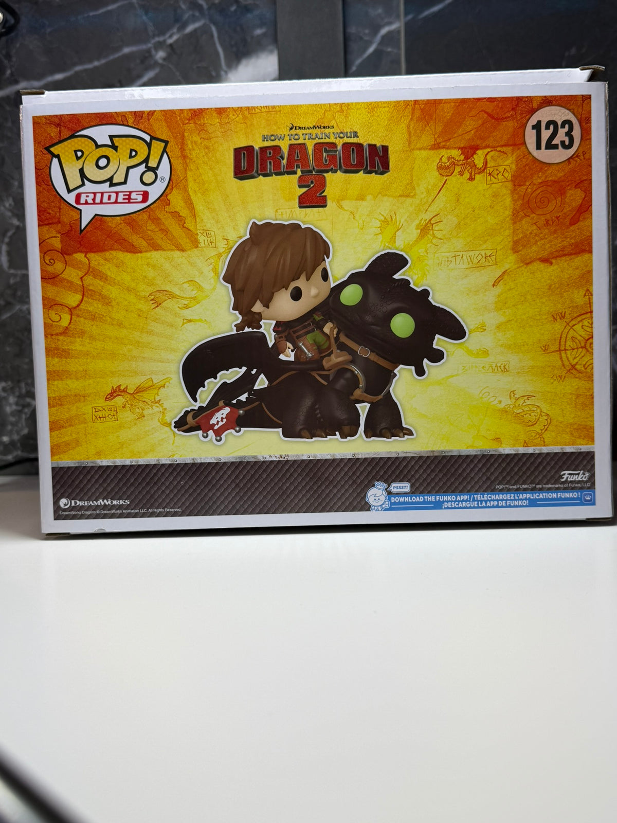 Funko Pop! Rides Hipo con Desdentao #123 – Cómo Entrenar a tu Dragón 2