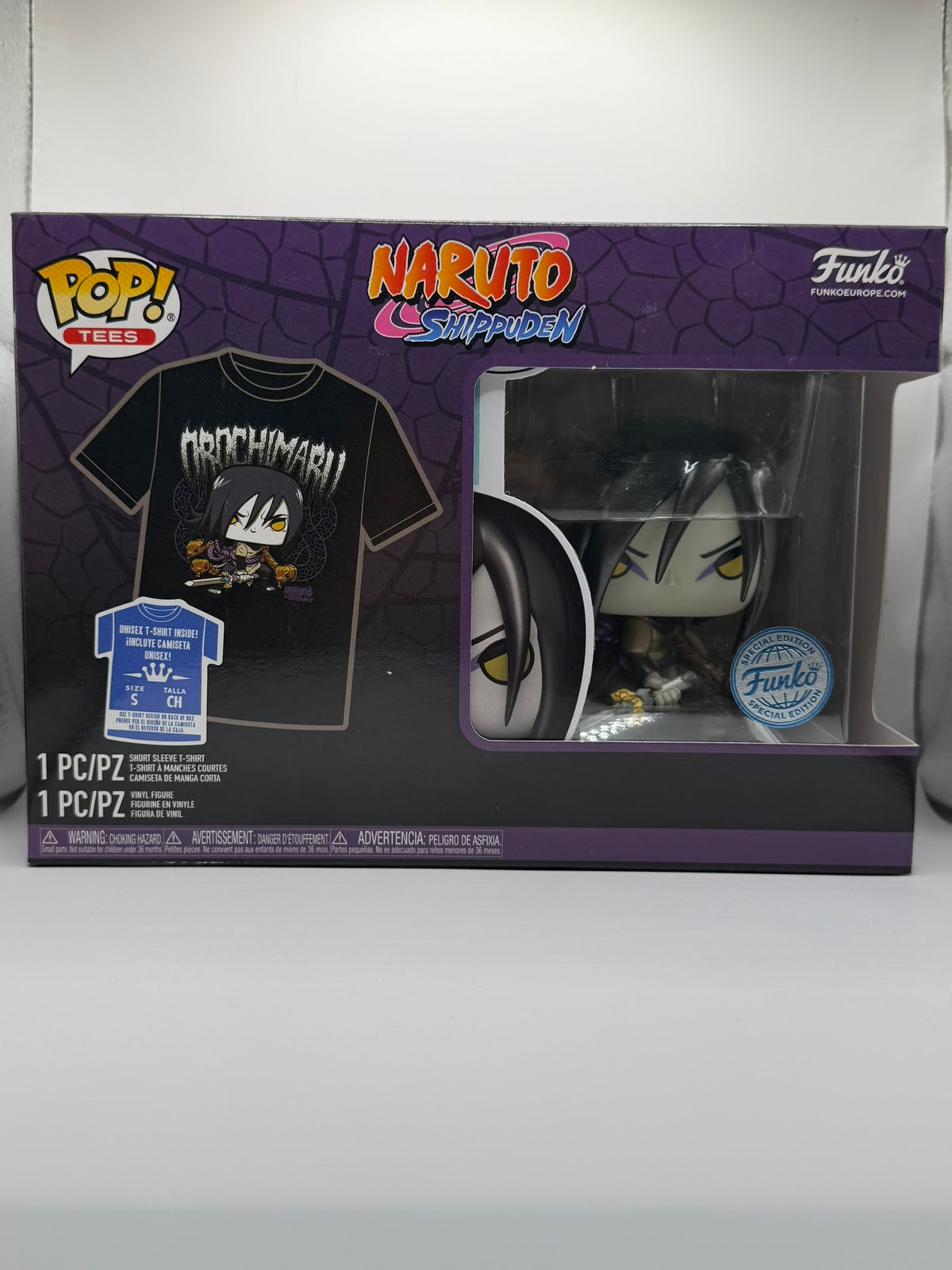 Funko Pop! & Tee Orochimaru + Camiseta Talla S – Naruto Shippuden – Special Edition
