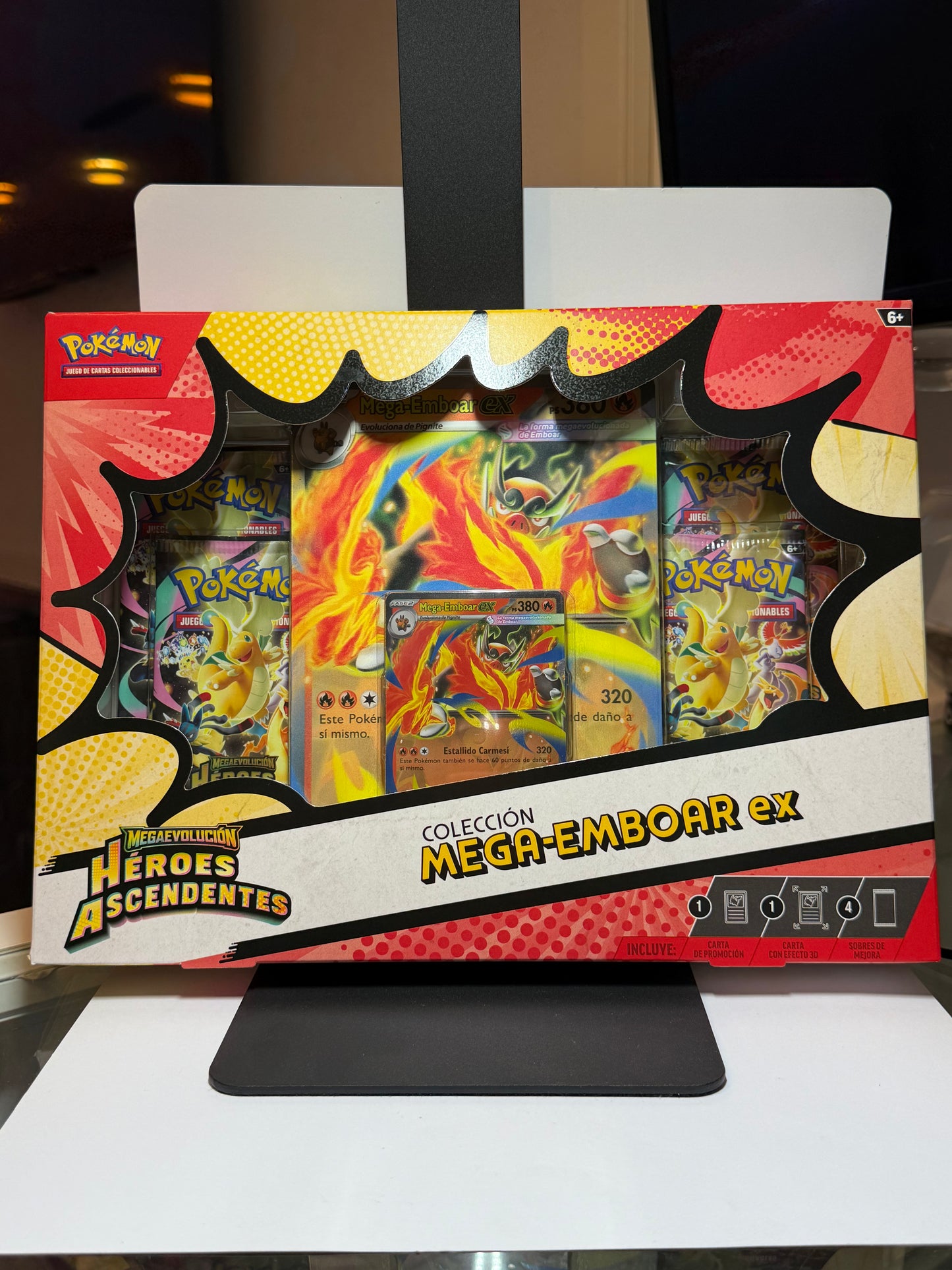 JCC Pokémon: Colección Mega-Emboar-ex - Megaevolución Héroes Ascendentes