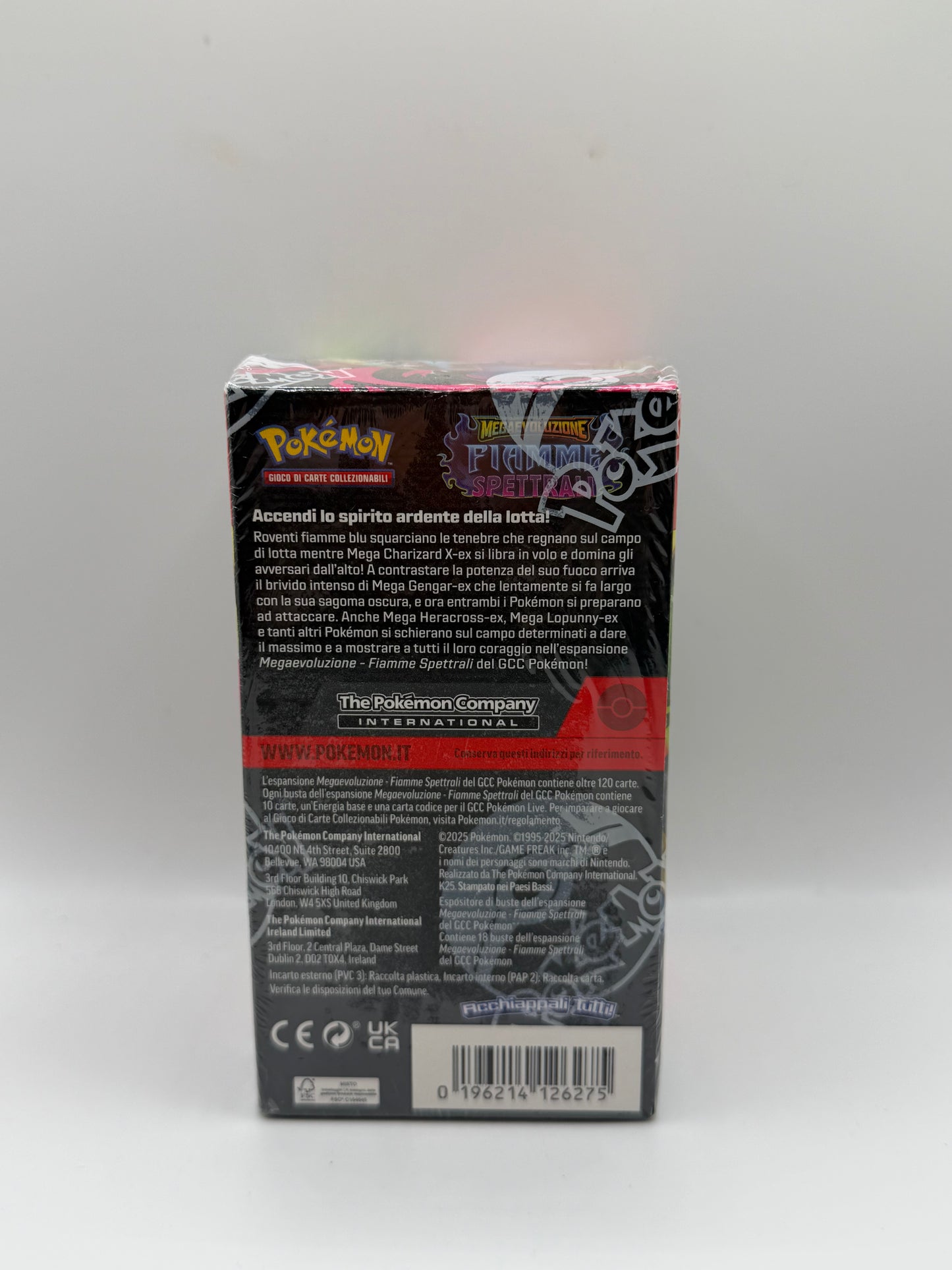 JCC Pokémon: Megaevolución - Caja de sobres Llamas Fantasmales