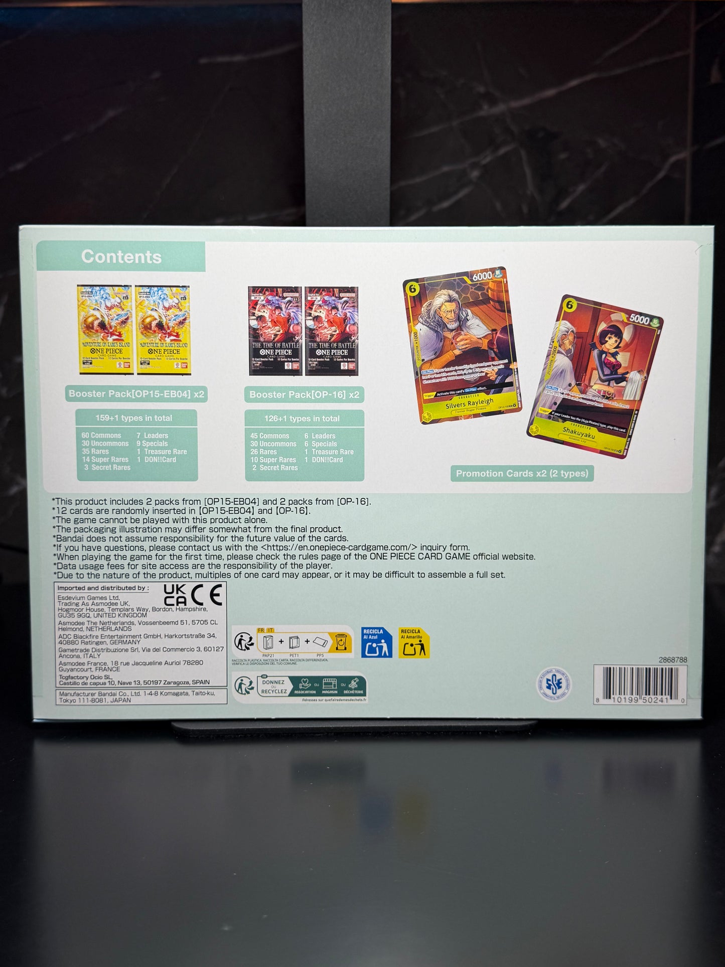 One Piece Card Game – Caja de ilustraciones Vol. 7: Rayleigh / Shakuyaku (IB-07) | Inglés