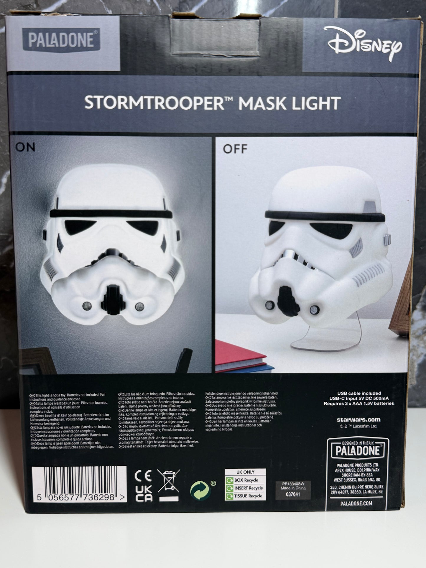 Lámpara Máscara Stormtrooper – Star Wars – Paladone