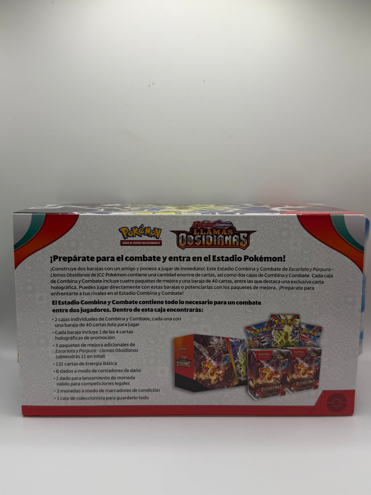 JCC Pokémon: Escarlata y Púrpura-Llamas Obsidianas - Estadio Combina y Combate