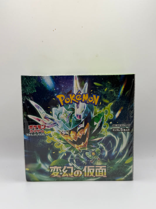 Juego de Cartas Coleccionables Pokémon: Serie Escarlata y Púrpura - Caja de sobres Máscara del Cambio (sv6)