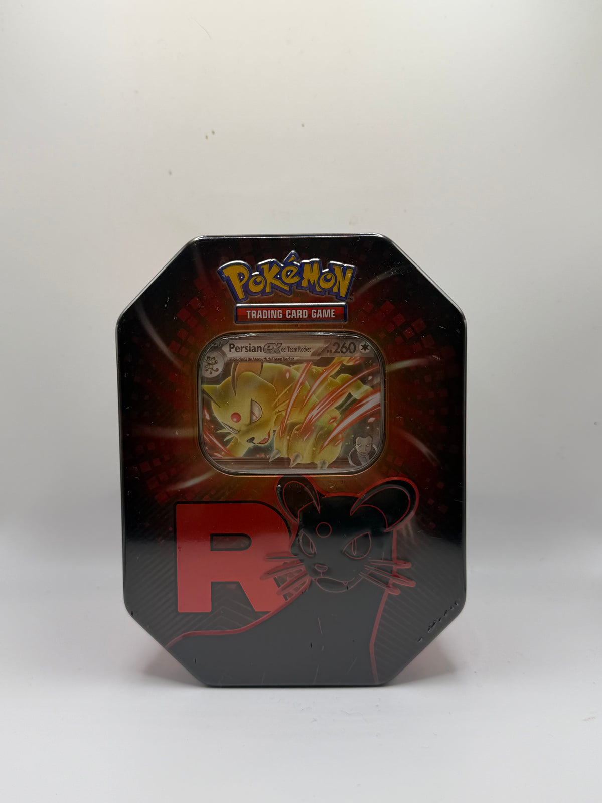 JCC Pokémon: Lata Team Rocket - Persian ex del Team Rocket