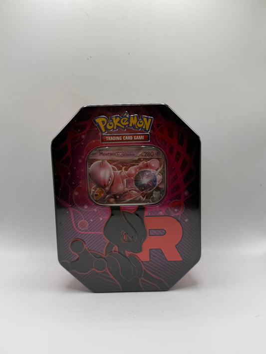 JCC Pokémon: Lata del Team Rocket - Mewtwo ex del Team Rocket (Lata Team Rocket)