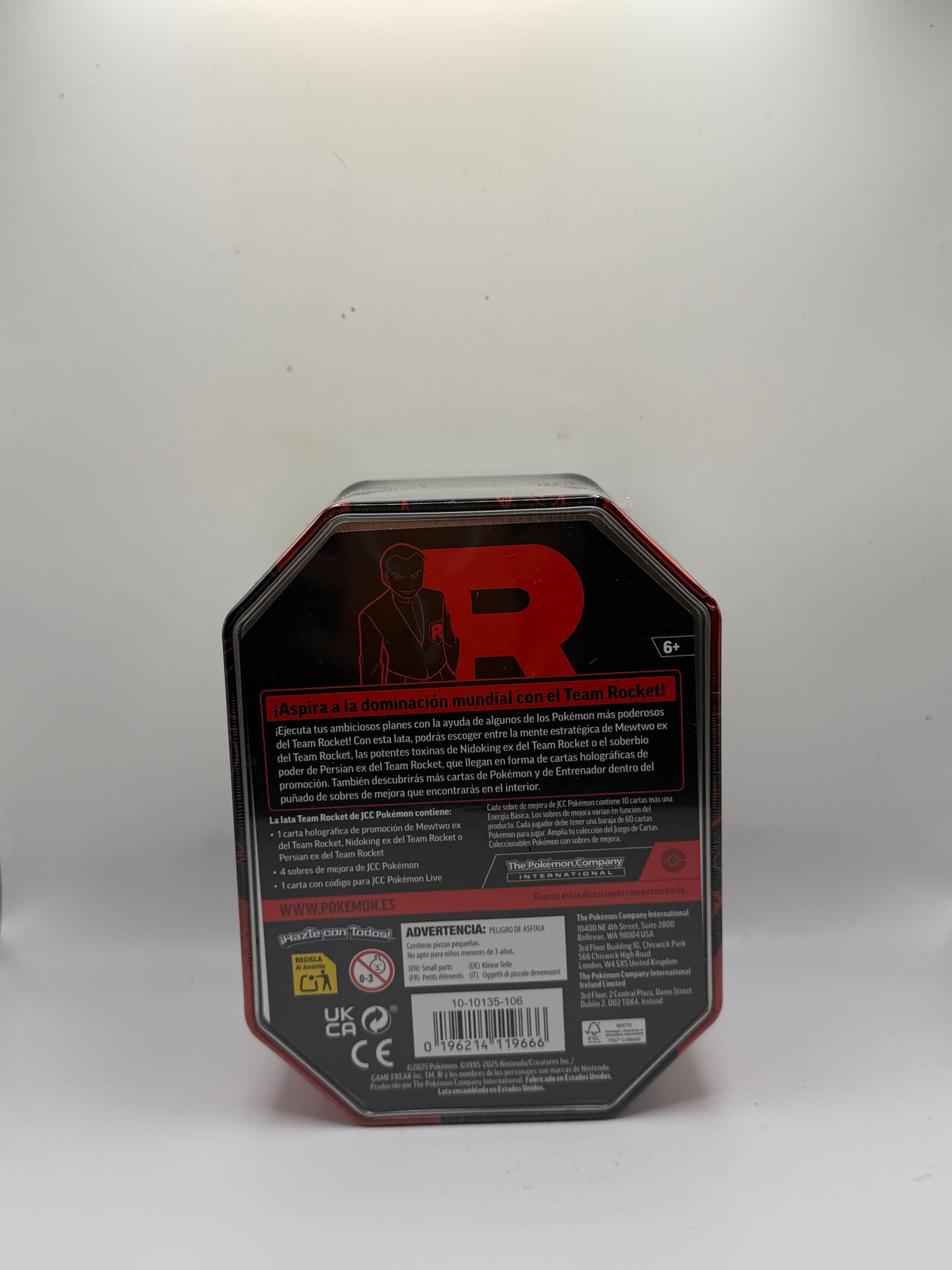 JCC Pokémon: Lata Team Rocket - Persian ex del Team Rocket