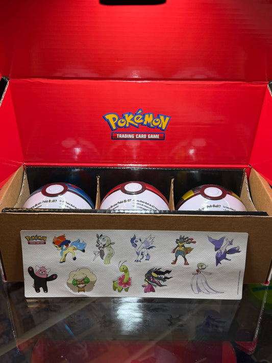 JCC Pokémon: Lote de 3 latas de Poké Ball (Super Ball, Poké Ball y Ultra Ball)