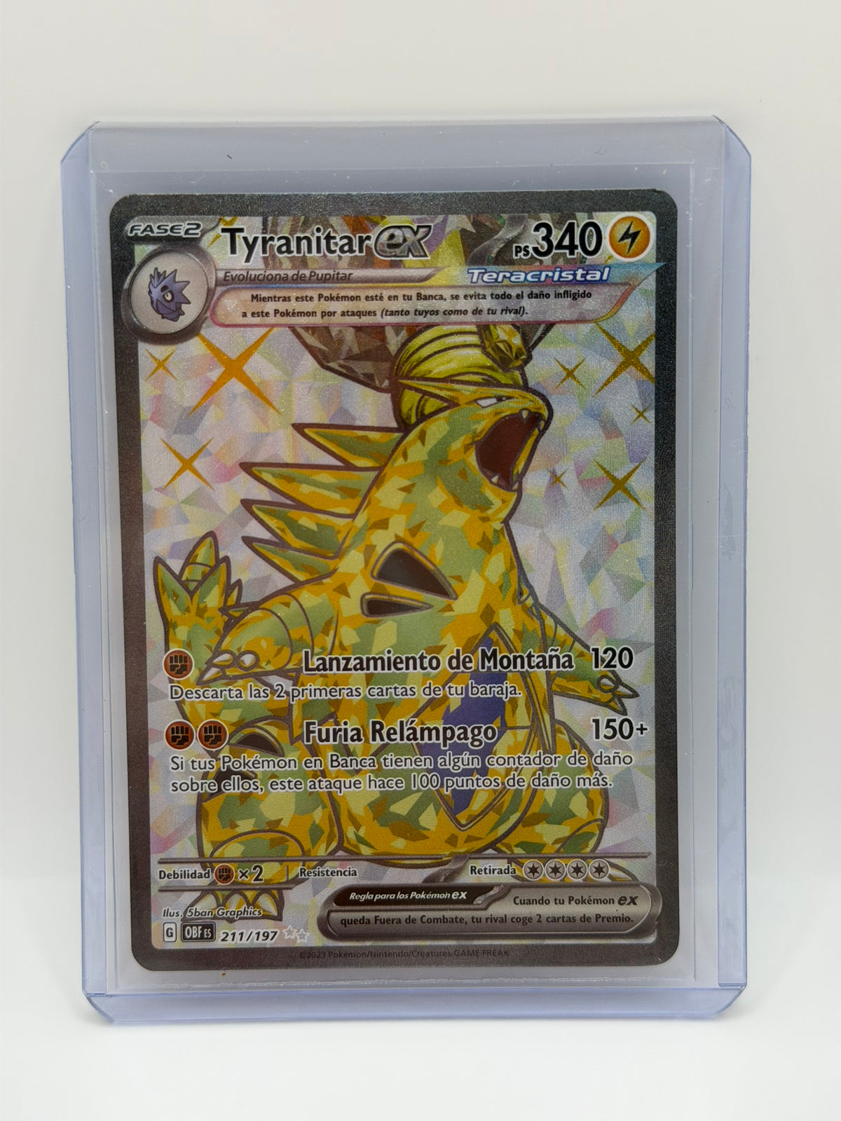 Pokémon TCG – Tyranitar ex 211/197 | Llamas Obsidianas (Español)
