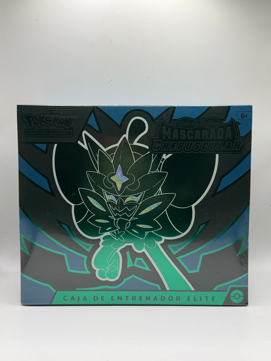 Pokémon TCG: Escarlata y Púrpura-Mascarada Crepuscular - Caja de Entrenador Élite - Ogerpon