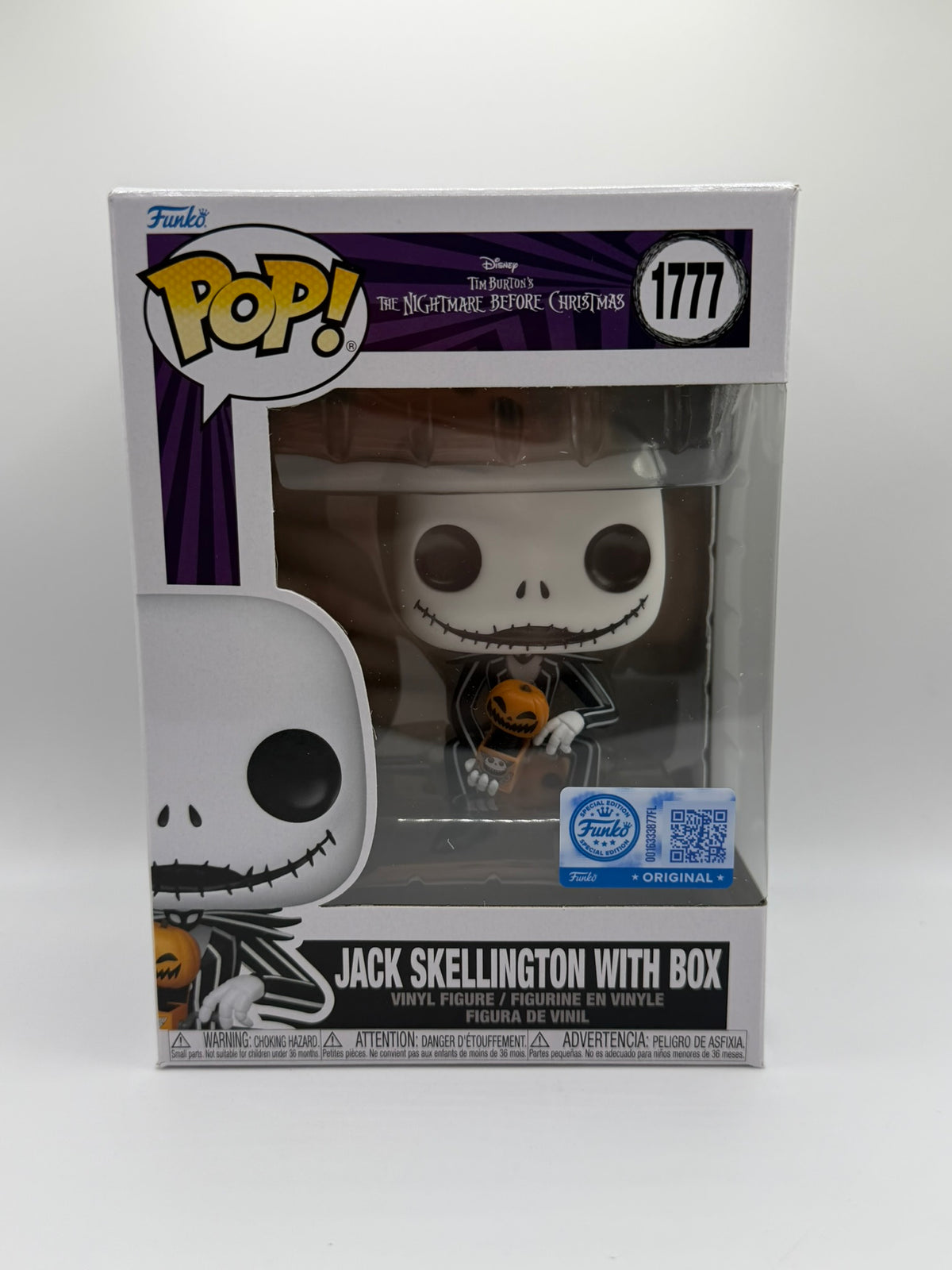 Funko Pop! Jack Skellington con caja #1777 – Pesadilla antes de Navidad – Special Edition