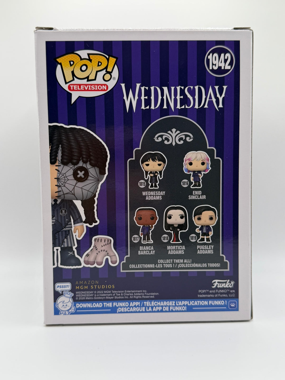 Funko Pop! Miércoles Addams con Cosa (Patchwork) #1942 – Miércoles