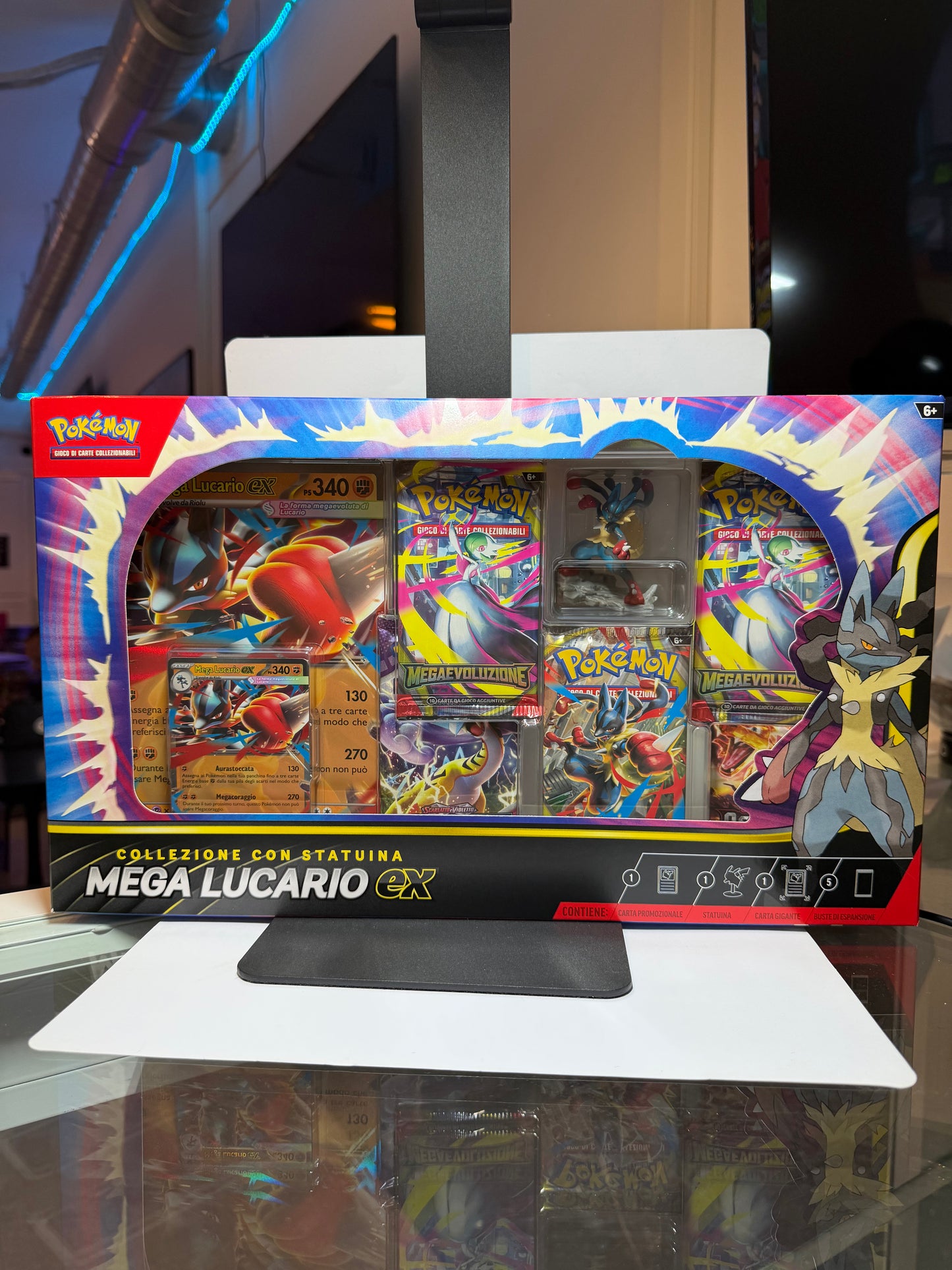 Colección de figuras premium de Mega Lucario-ex de JCC Pokémon