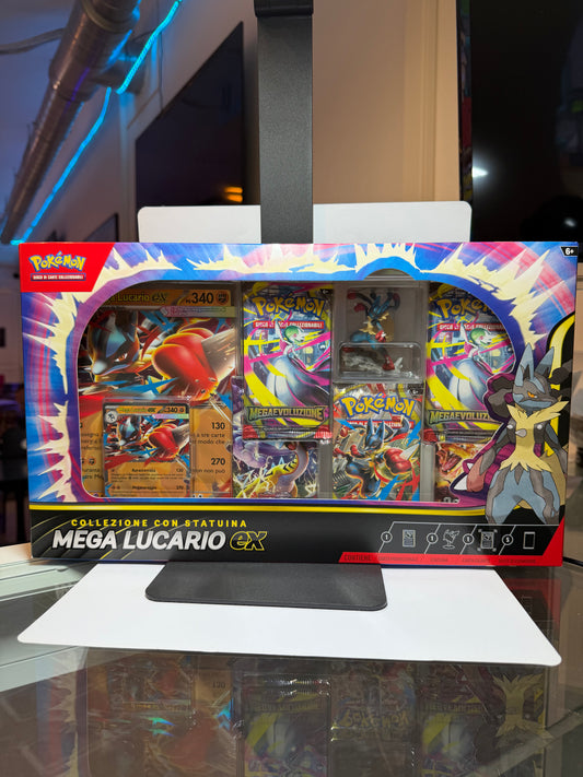 Colección de figuras premium de Mega Lucario-ex de JCC Pokémon