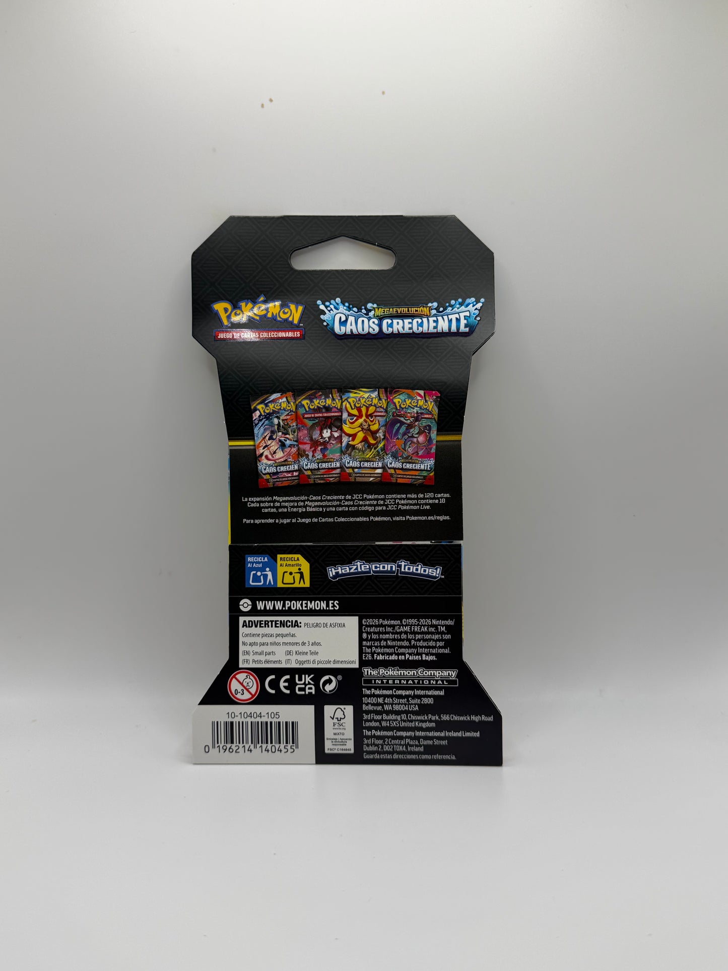 JCC Pokémon: Sobre con funda - Caos Creciente de Megaevolución (Mega Pyroar)