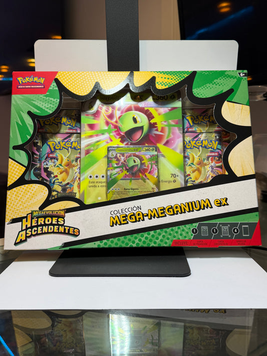 JCC Pokémon: Colección Mega-Meganium-ex - Megaevolución Héroes Ascendentes