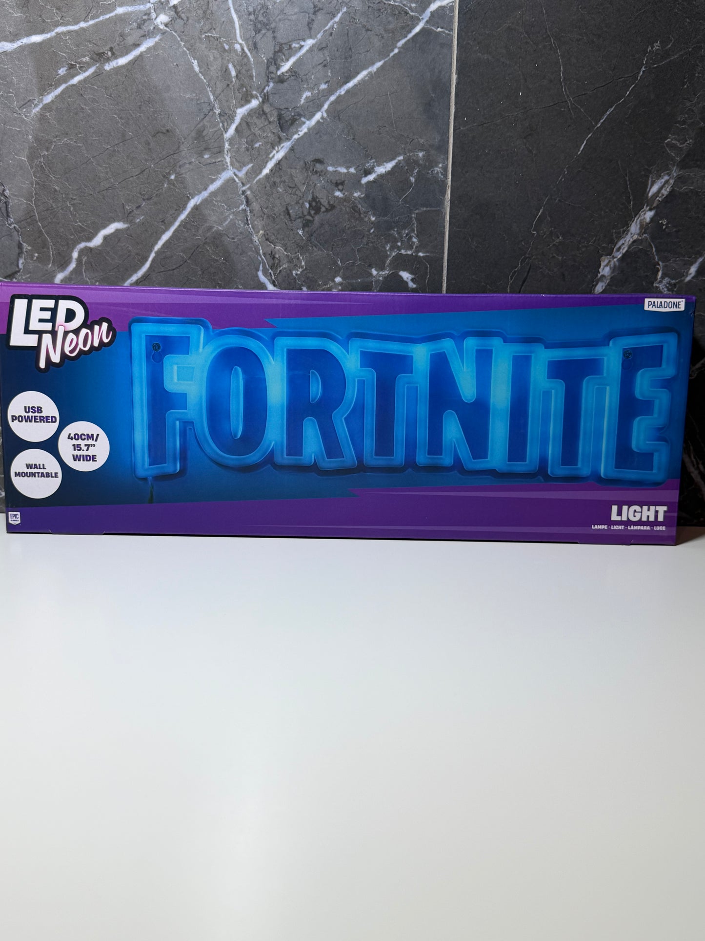 Lámpara LED Neón Fortnite – Logo de pared 40 cm – Paladone