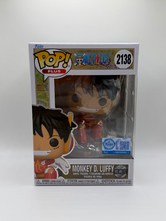 Funko Pop! Plus Monkey D. Luffy Egghead (Metallic) #2138 – One Piece – Special Edition